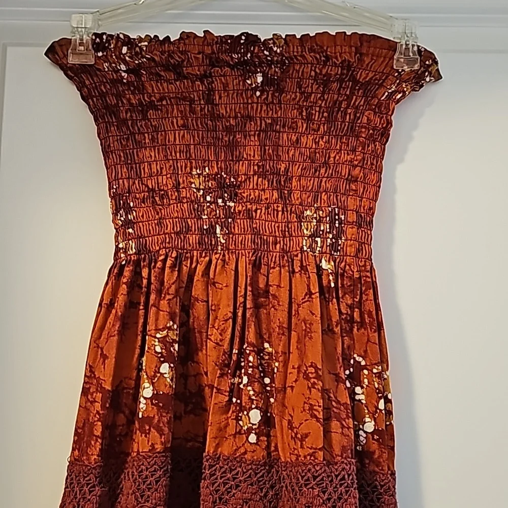 Cotton Strappless Sundress - Picture 2 of 4